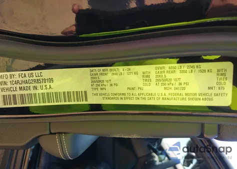 2024 Jeep Grand Cherokee Altitude X 4X4 z USA, uszkodzony, nr VIN 1C4RJHAG2R8570109